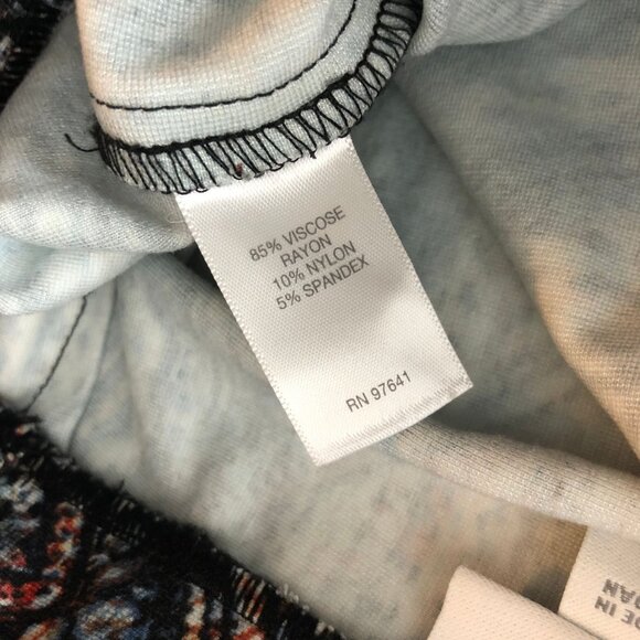 J. Jill Womens Ponte Pencil Skirt Multicolor Paisley Print Size S - Picture 4 of 4